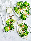 Cos lettuce wedges with lemongrass dressing HL1168