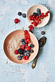 Vanilla chia pudding with summer berries
