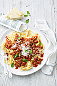 Spaghetti lentil bolognese