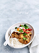 Potato and egg rendang