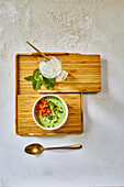 Cucumber-avocado soup