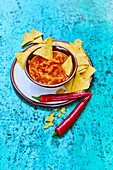 Salsa with nachos