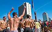 Beach party at Gordon beach followed the annual Gay pride in Tel Aviv