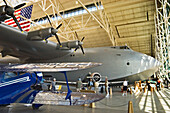 Howard Hughs' Spruce Goose jumbo airplane at the Evergreen Aviation Museum in McMinnville, Oregon.