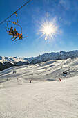Luchon- Superbagneres ski resort. Bagneres de Luchon. Haute-Garonne. Midi Pyrenees. France.