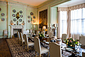 Dining Room at Leeds Castle, Maidstone, Kent, England, United Kingdom, Europe