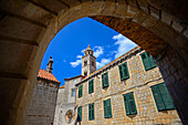 Old Town of Dubrovnik with tower of Dominican Monastery, Croatia