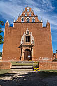 The Spanish colonial Church of the Virgin of the Assumption, or La Virgen de la Asuncion, was completed in 1756, replacing an older church in the Mayan town of Mama, Yucatan, Mexico.