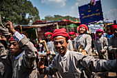 Pindaya-Höhlenfest, Pindaya, Shan-Staat, Myanmar (Birma)
