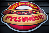 Typische Hot-Dog-Bude in Reykjavik, Island