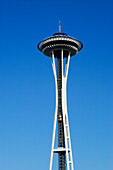The Space Needle at Seattle Center in Seattle, Washington.