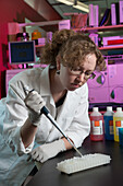 Scientist Running Test in lab at University of Arizona