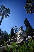 Dying Achilles (Achilleas thniskon) in the gardens of the Achilleion Palace in Village of Gastouri (Sisi's beloved Greek summer palace), Corfu, Greece