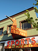 Sports Center Bar und Restaurant in der Innenstadt von Yakima, Washington.