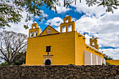 The colonial Church of St. Peter the Apostle was built in the 17th Century by the Franciscans in Cholul, Yucatan, Mexico.