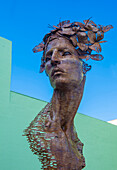 The Primavera statue in Havana Cuba. The statue was created by sculptor Rafael San Juan