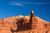 Chimney Rock, a sandstone tower in Capitol Reef National Park in Utah.