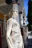 Der Achilleion-Palast im Dorf Gastouri (Sisis geliebter griechischer Sommerpalast), Korfu, Griechenland