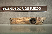 A fire-starting stick from the Ansilta Period in the Calingasta Archeological Museum In Calingasta, San Juan, Argentina.