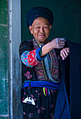 Woman from the Black Hmong in a village near Dong Van in Vietnam