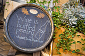 Sign at Columbia Crest Vineyards winery, Patterson, Washington.