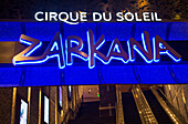 Zarkana at the Aria hotel in Las Vegas. Zarkana is a Cirque du Soleil stage production written and directed by François Girard.