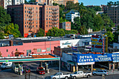 Typical landscape and buildings in the Bronx, New York, USA