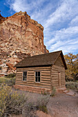 HIstoric Fruita one-room school. Capitol Reef National Park, Utah. Also used as a church meeting house for pioneer settlers. Built in 1896.