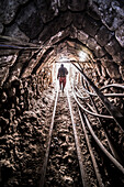 Miners working inside Potosi silver mines, Department of Potosi, Bolivia