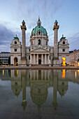 Karlskirche, Karlsplatz, Wien, Österreich, Europa