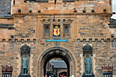 Entrance gate of Edinburgh Castle, Edinburgh, Scotland, United Kingdom, Europe