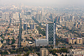 Movistar-Gebäude und Telefonica-Turm, Providencia, Santiago, Metropolregion Santiago, Chile, Südamerika