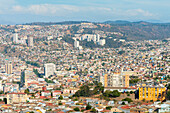 Stadtansicht von Valparaiso, Valparaiso, Provinz Valparaiso, Region Valparaiso, Chile, Südamerika