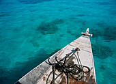 Bow Of Motorized Dhow, High Angle View