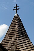 Holzschindel-Kirchturm