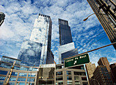 Time Warner Towers vom Columbus Circle aus gesehen.