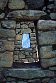 Trapeziodal Window In Stone Wall