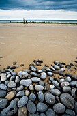 Pebble And Sand Split Beach