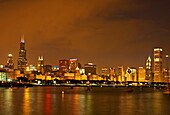 Chicago Skyline At Night