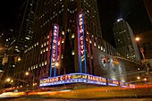 Radio City Music Hall in der Innenstadt von Manhattan