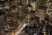 Midtown Manhattan Illuminated At Night