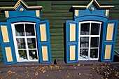 Traditionelle Fenster im Haus