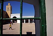 View Of Town Through Window