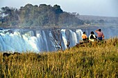 Tourists Watching Victoria Falls