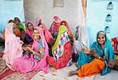 Women In Colorful Saris