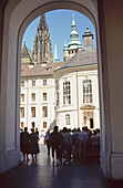 Entrance To Castle Courtyard,Prague,Czech Republic.