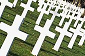 American Cemetery,Memorial,Graveyard,At Omaha Beach,Colleville - Sur - Mer,9387 Crosses,Normandy,France.