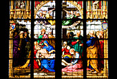 Stained Glass Window At Cologne Cathedral (Kolner Dom), Cologne,Germany