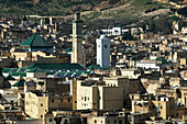 Blick auf die Medina, Fes,Marokko