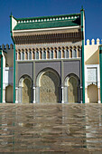 Teil der Fassade des Königspalastes, Fes, Marokko